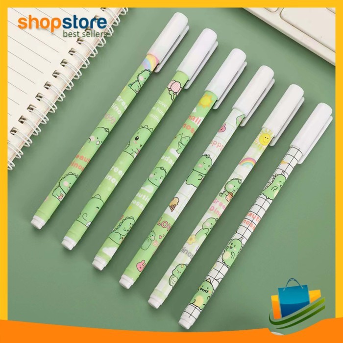 

Terbaru Pulpen Korea Pelajar Dan Kantor Pulpen Gel Motif Dinosaur Lucu Import 100% ori