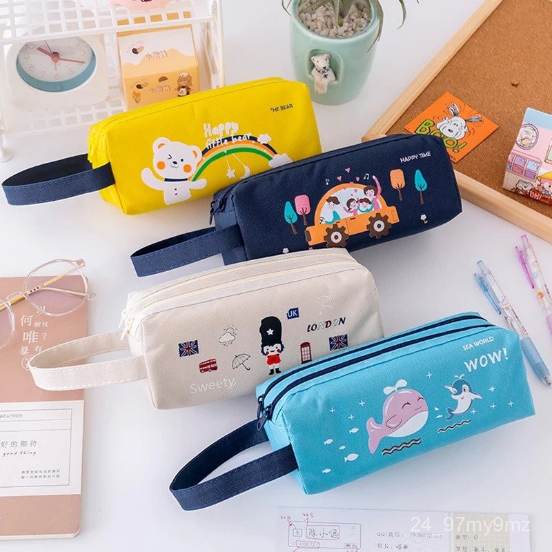 

Pencil Case Kawaii Trousse Scolaire School Supplies Double Layer Pencilcase Large Pencil Bags Stationery School Pencil Case 7OSW