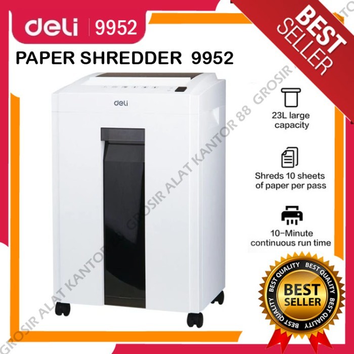 Paper Shredder Deli E9952 / Mesin Penghancur Kertas Deli 9952 Terbaru