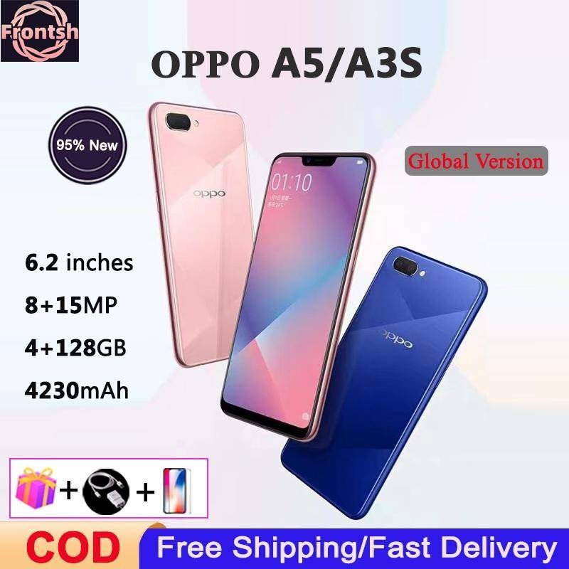 OPPO A3S/A5 Bekas Original RAM 4GB+ROM 64GB 【99% Baru】Smartphone Bekas Gratis ongkos kirim |uqILRqzF