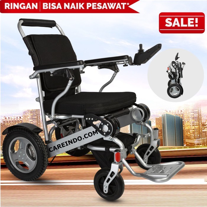 Promo Kursi Roda Elektrik Travelling Ringan Mudah Lipat