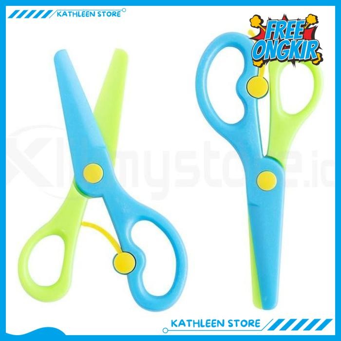 

GUNTING PLASTIK ANAK PEMOTONG KERTAS AMAN PLASTIK KIDS SAFETY SCISSORS KATHLEEN STORE BEST BRAND !!!