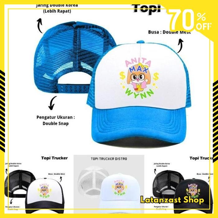 LATANZAST SHOP TOPI TRUCKER JARING HAT CAP DISTRO DRAKE ANITA MAX WYNN I NEED THE MAX WIN  ALTER EGO