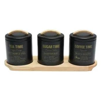 Set Toples Teh-Wadah Gula-Tempat Kopi-Stoples