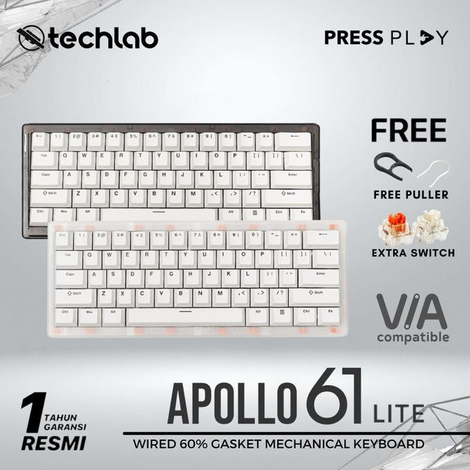 TERLARIS - Press Play APOLLO61 / APOLLO 61 LITE 60% Mechanical Keyboard