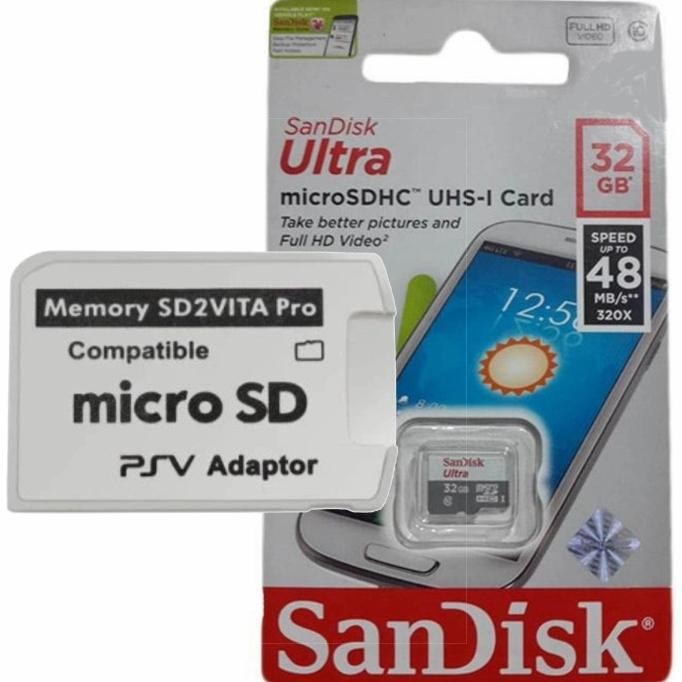 Memory PS vita 128GB Micro SD + Adapter PS vita - SD2vita