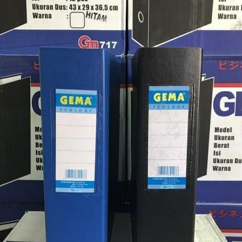 

TERMURAH - Ordner Gema 717 Folio Biru ( 1 Dus : 12 Pcs)