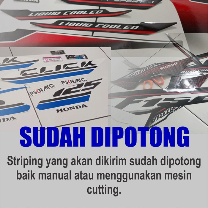 Stiker striping variasi vario 110 techno Thn 2009 - 2011 kode ( V127 )