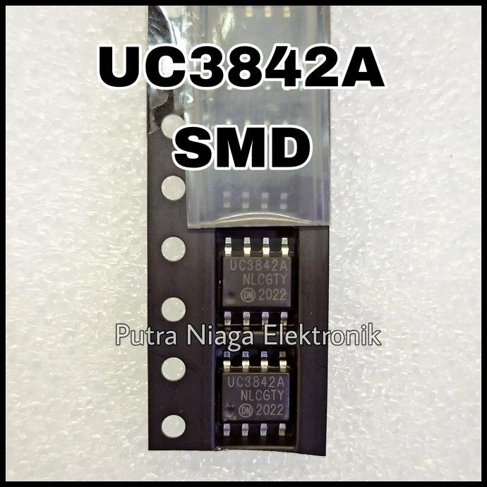 Murah ic UC3842 SMD UC3842A SOP8 13842 High Current Mode PWM Controller 3842 putr4n dijamin