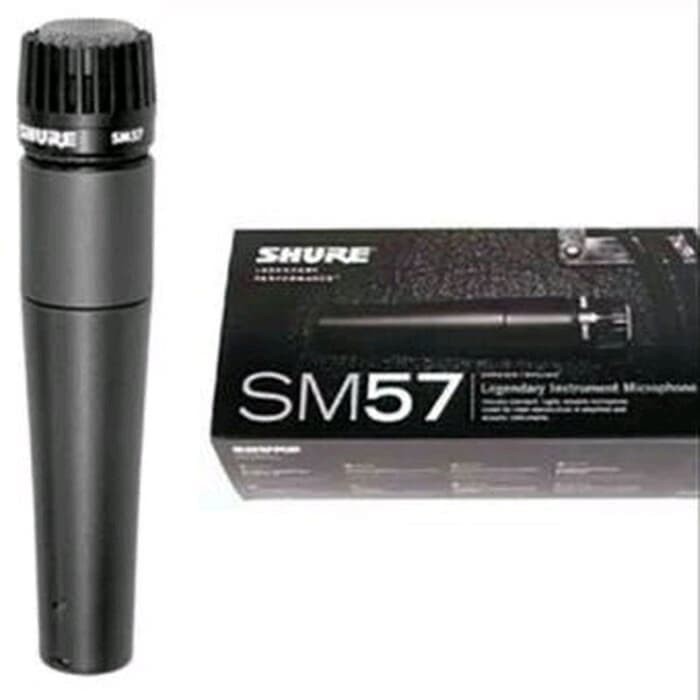 SHURE SM57 / SM 57 MIC KABEL TERBAIK UTK GENDANG CAJON DRUM RECORDING