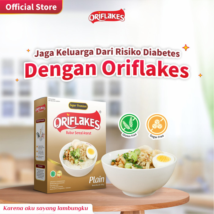 

Oriflakes Bubur Sereal Solusi Maag Asam Lambung 900 Grm-Gula Kelapa Barangbaru