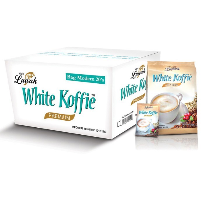 

Kopi Luwak White Koffie Original Bag 18X20Gr - 10 Pcs [Carton] New