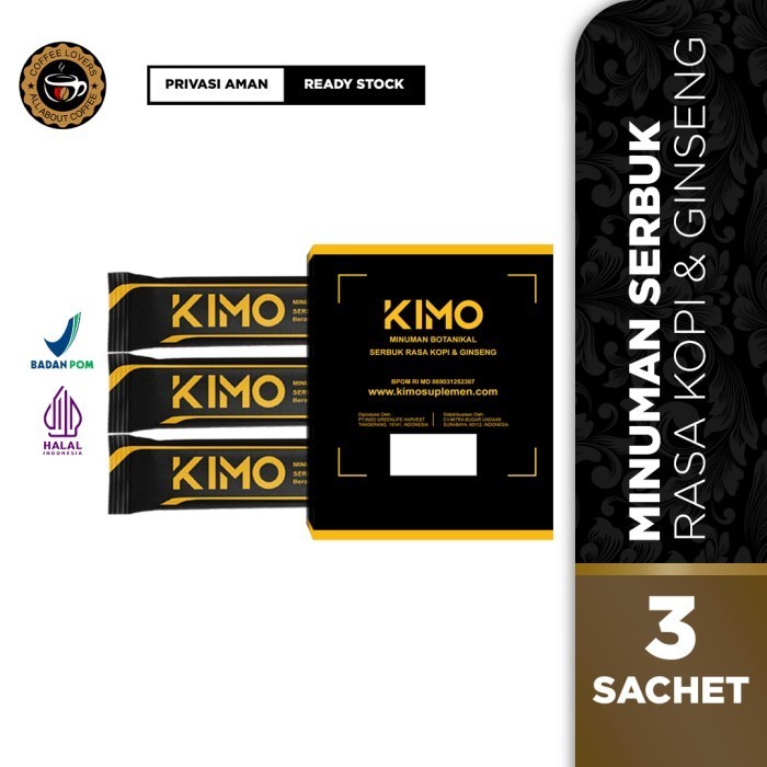 

Kimo Minuman Botanical Serbuk Untuk Pria Rasa Kopi & Ginseng 5 Sachet Bandung Barangbaru
