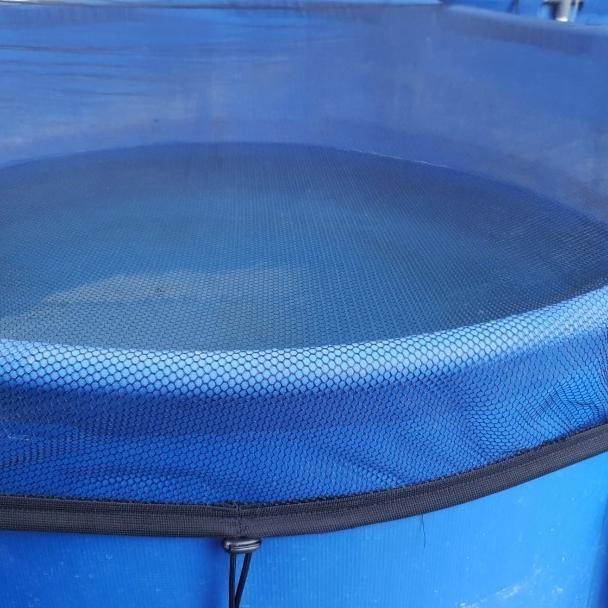 Jaring Tutup Kolam Vat Terpal Bulat Bak Karantina Ikan Koi