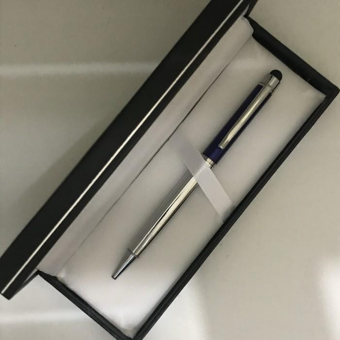 

Pulpen Promosi / Pulpen Esklusif / Elegant 108 Stylus Biru Stainless