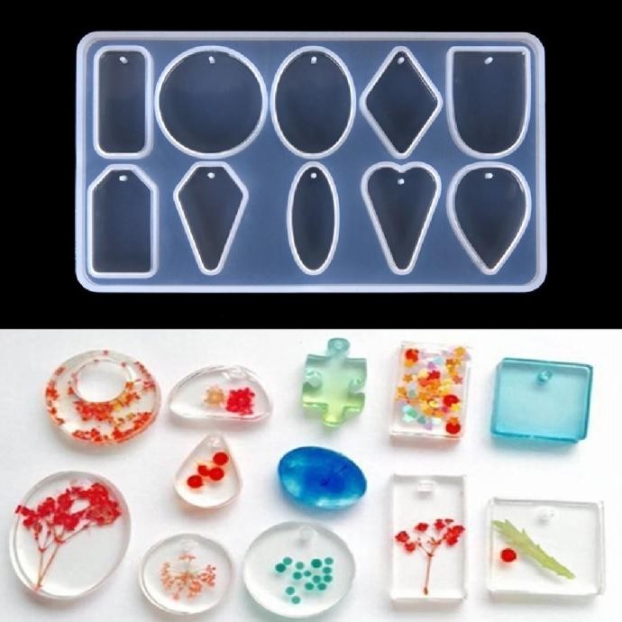 

BM550 MONNYGO PENDANT E RESIN MOLD FOR DIY JEWELRY MAKING TOOL MOULD H
