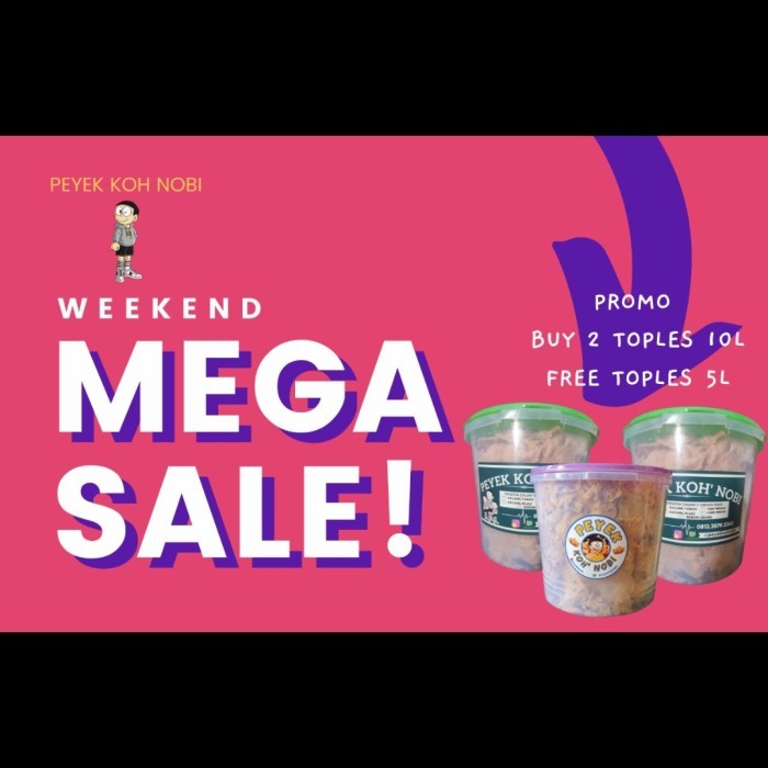 

Mega Hut Peyek Koh Nobi Promo