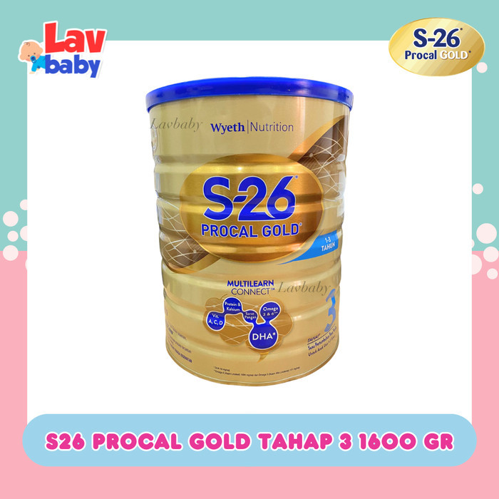 S-26 Procal Gold Tahap 3 S26 Susu Formula Kaleng Anak 1600 G 1.6Kg