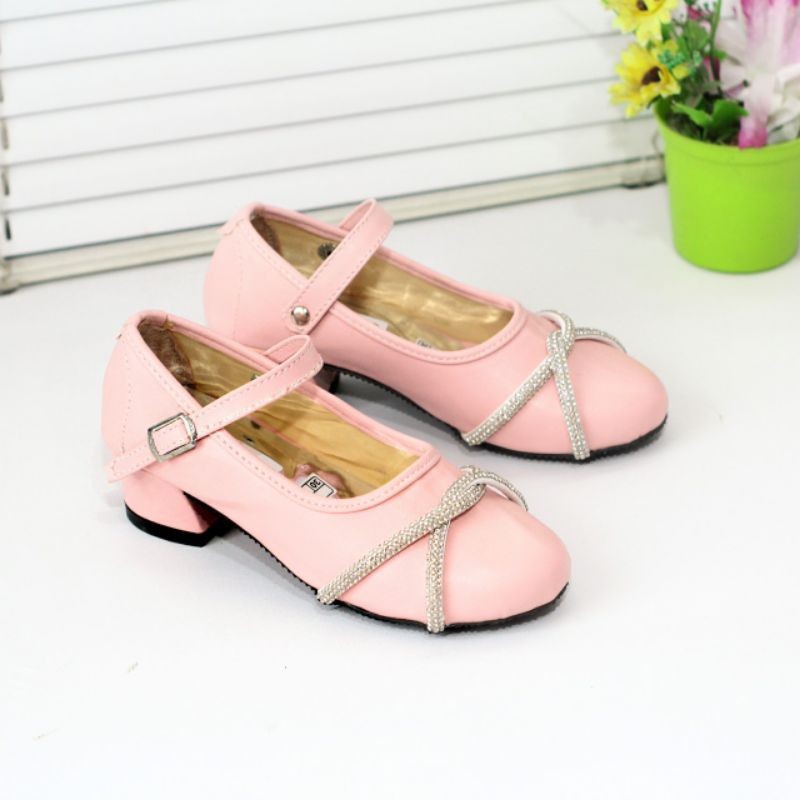 Geels Ringan Heel Ank Kecil Sol Empuk Sepatu Sandal Fashion Anak Perempuan Shandal Hil Viral Trendi 