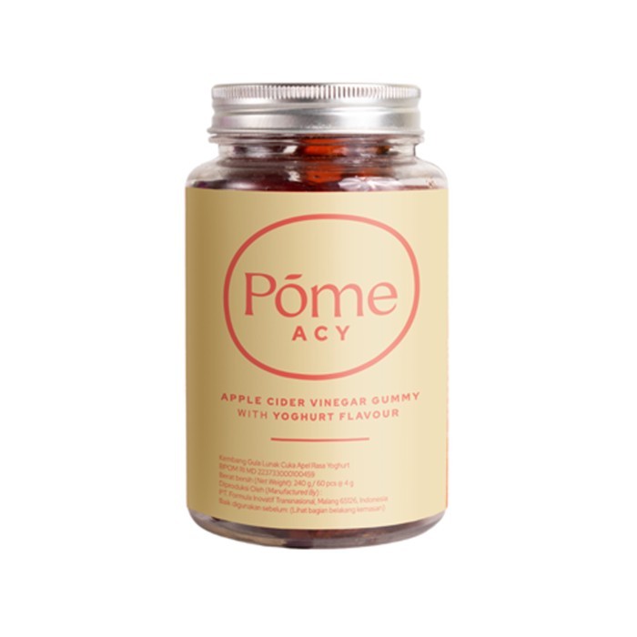 

Pome Acy Apple Cider Vinegar With Yoghurt Flavor 60`S / Suplement / Multivitamin Barangbaru