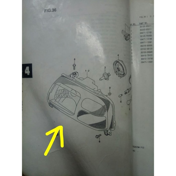 headlamp suzuki escudo 2.0