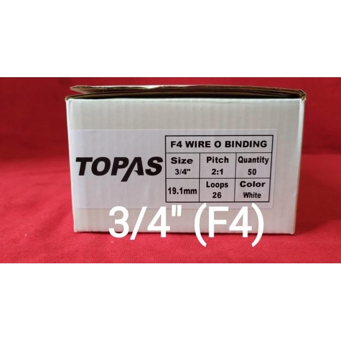 

RING JILID KAWAT TOPAS WIRE 26 RINGS BINDING UKURAN 3/4'' 19 MM-F4 ORIGINAL DAN TERPERCAYA
