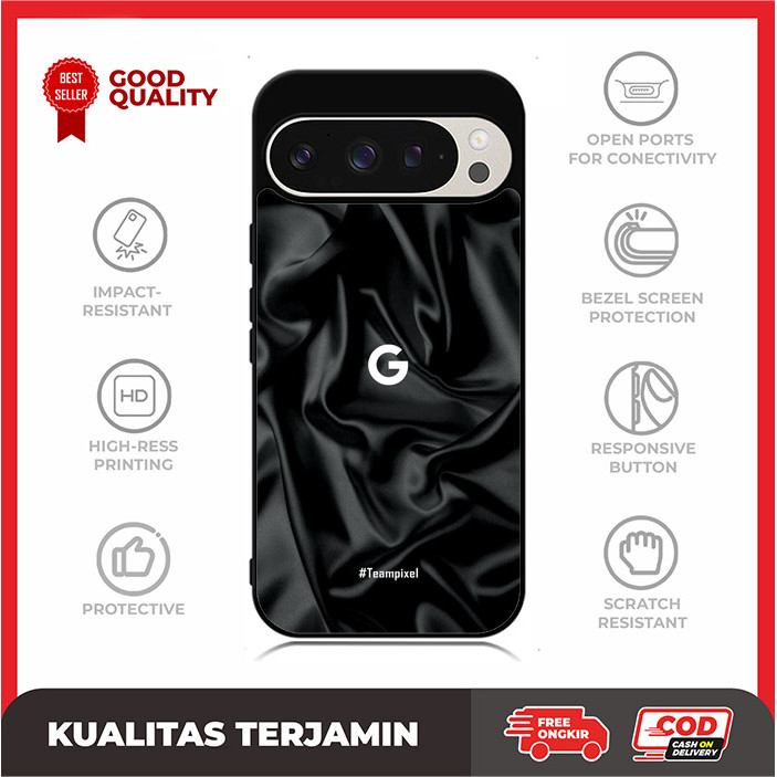 Case Casing Google Pixel 9 8A 8 7A 7 6 6A 5 5A 4 4A 3 3A 2 Pro XL 4G 5G Team Pixel Logo Google Fabri