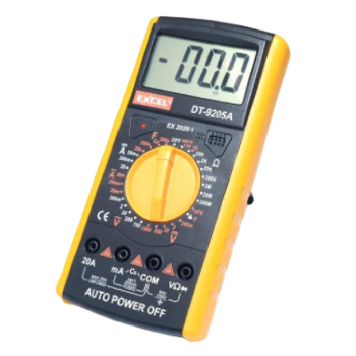 Multimeter Excel Dt9205A Multitester Digital Dt 9205A Tester Besar
