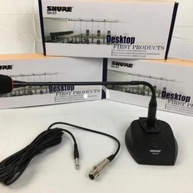 mic meja shure sh 20a/sh20a podium kabel