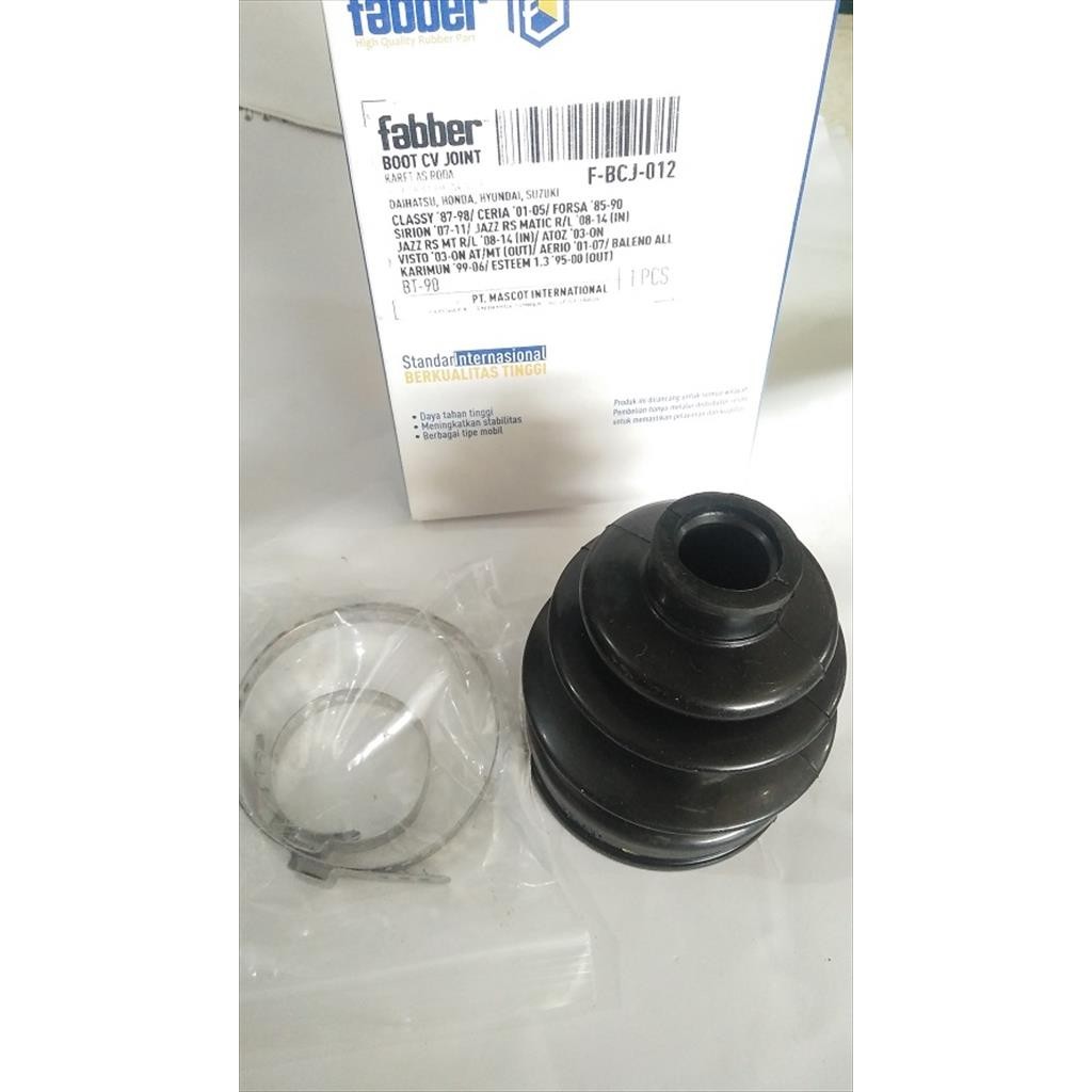 Boot Karet As Roda Luar Joint CV Classy Ceria Forsa Sirion Fabber