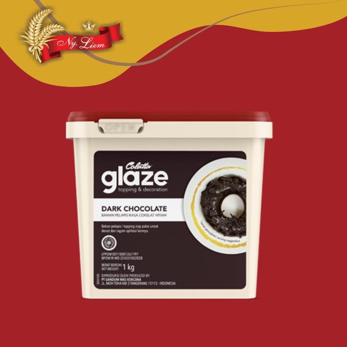 

New Colatta Glaze Dark Chocolate / Cokelat Hitam 1 Kg