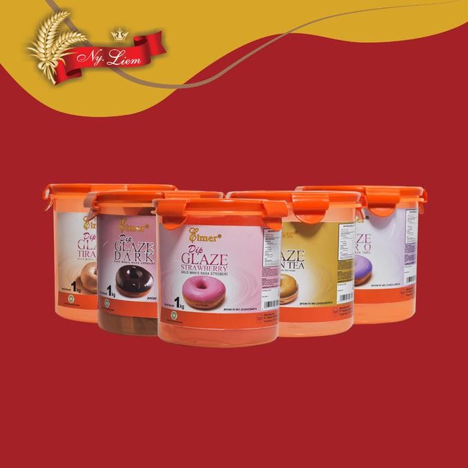 

New Elmer Dip Glaze (Saus Coklat Manis) Berbagai Rasa 1 Kg