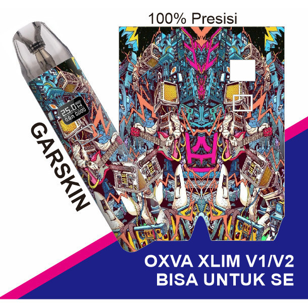 *2Buah* Oxva Xlim 1 2 Se Pro Sq Art Garskin Wrap Stiker Custom Order Dan Bukan Case