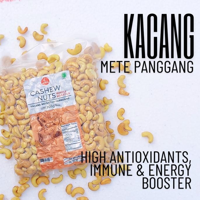 

New Kacang Mete Utuh Panggang / Cashew Nuts Whole Roasted Timurasa - 500Gr