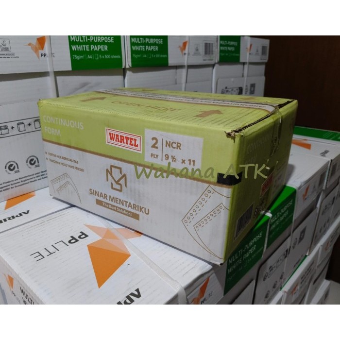 

Continuous Form Sinar Mentari Ukuran Wartel 9,5:2 X 11:2 2 Ply Promo