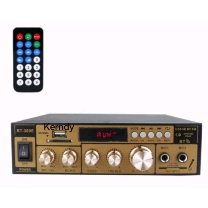 Termurah Audio Amplifier Bluetooth 5.0 Stereo 2 Channel 800W -Bt-309E
