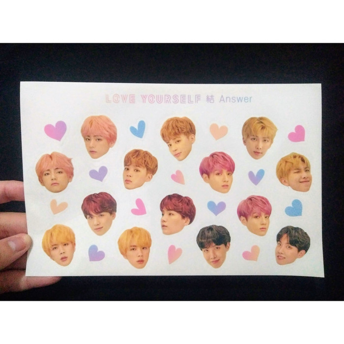 

Sticker Official Bts Love Yourself Answer Album Stiker Asli Promo