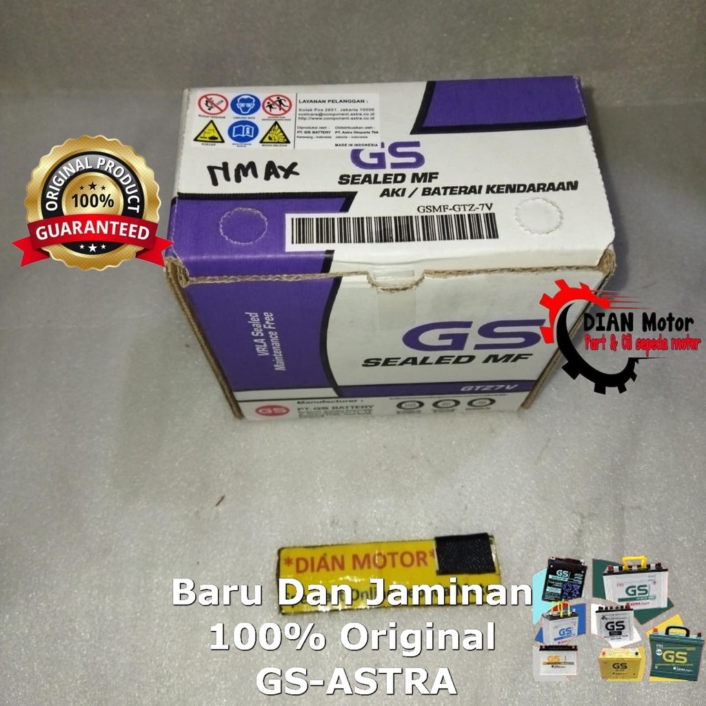 GS GSMF-GTZ-7V AKI NMAX GTZ7V MF AEROX GS ASTRA