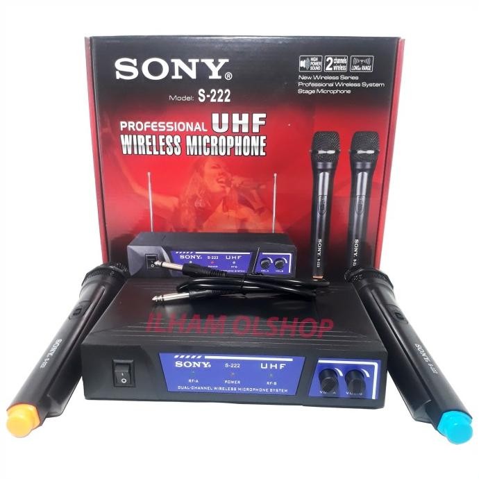 SONY Mic Wireless Double /Mic Tanpa Kabel/Microphone Wireless