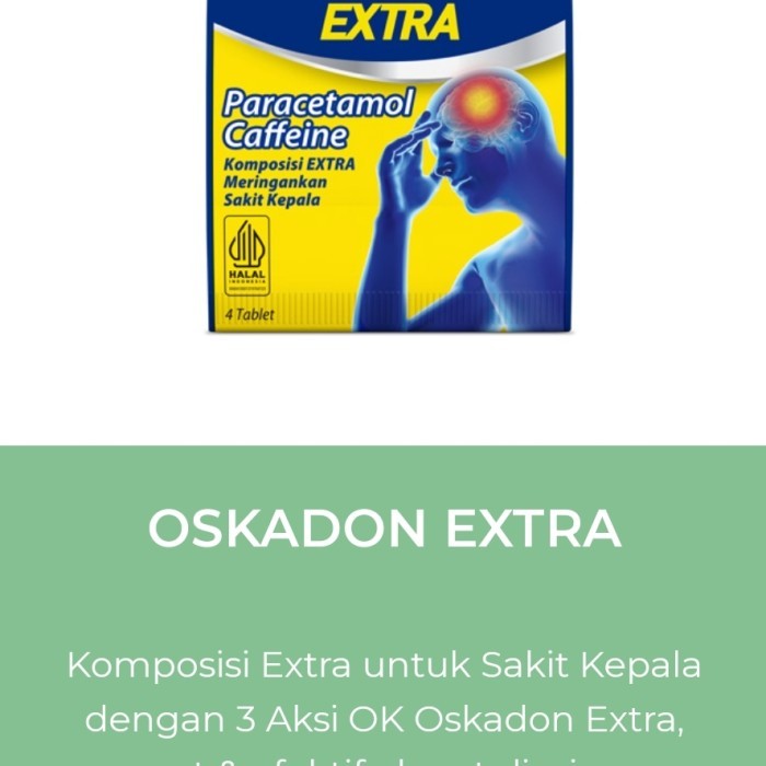 NEW Oskadon SP /Oskadon Extra/ Tablet Sakit Gigi Nyeri Otot Sakit Kepala
