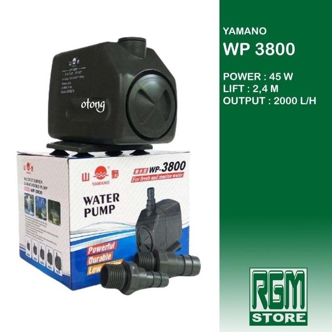 Yamano WP - 3800 wp3800 mesin pompa celup kolam aquarium aquascape