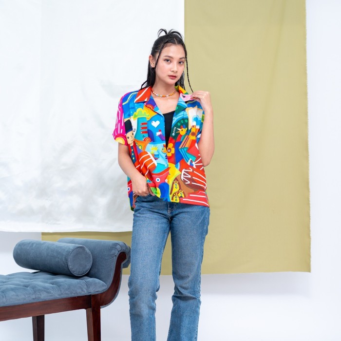 SOVLO Brea Shirt - Kemeja Wanita / Oversized Wanita