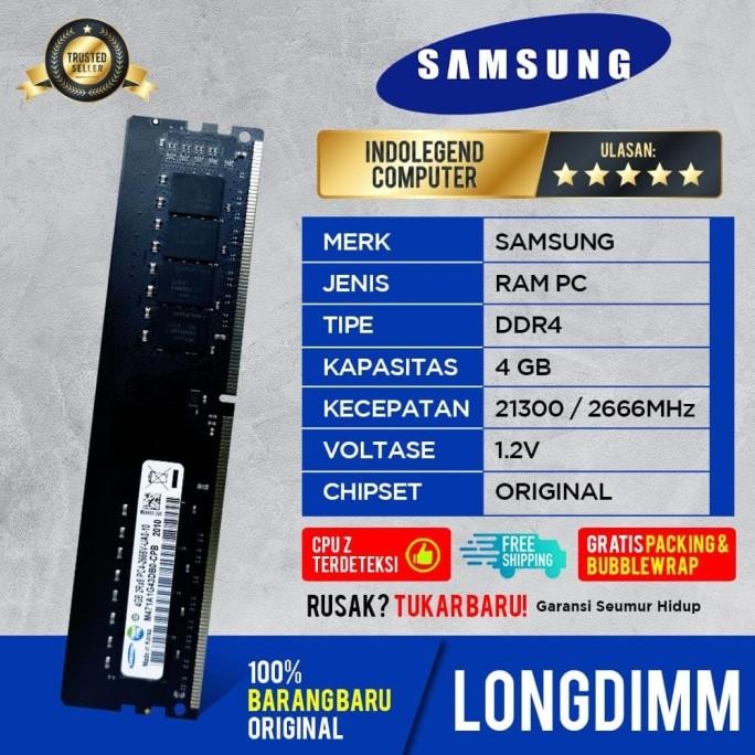 Jual Samsung Ddr4 4Gb Pc2666 Longdim Promo