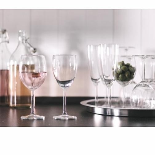 1Set 6pcs Gelas Wine Kaca/Gelas Champagne Pesta Tinggi Berkaki 210ml [terbaik]