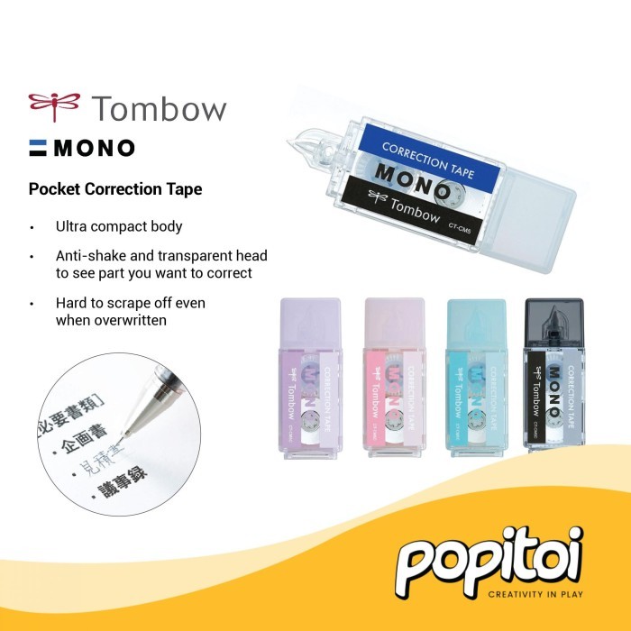 

Terlaris Tombow Mono Pocket Correction Tape Tipe X Penghapus Tinta Pulpen SALE