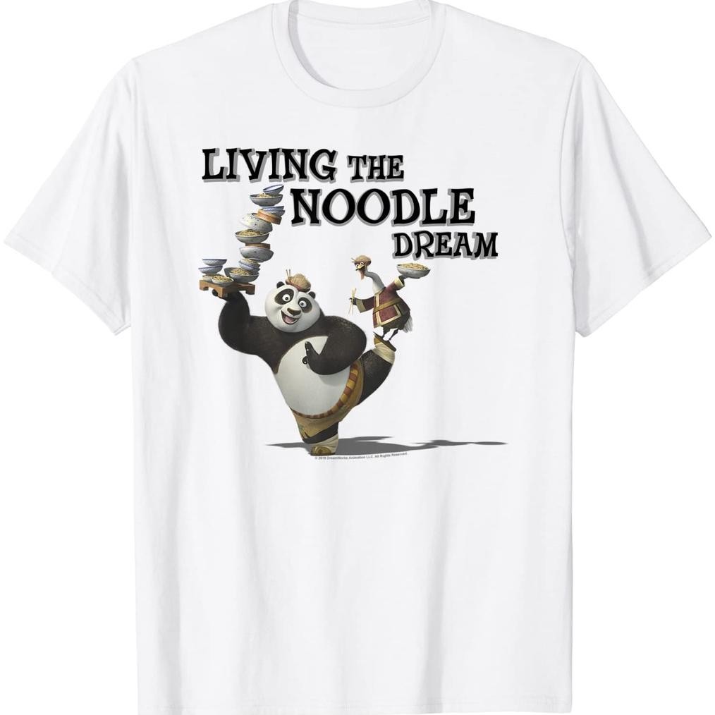 Kaos Kung Fu Panda Po And Mr. Ping Living The Noodle Dream Kaos Unisex