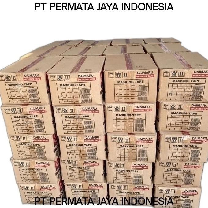 

TERMURAH - masking tape / lakban kertas / daimaru 1 inch / 1 dus
