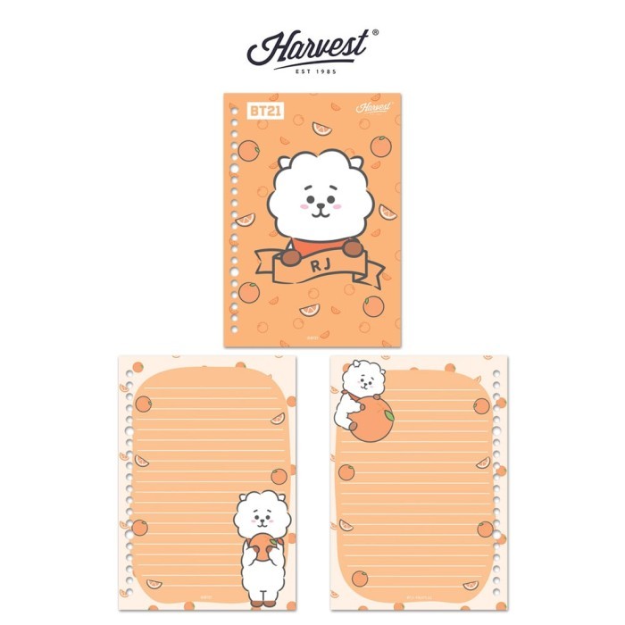 

Harvest Bt21 Kertas Binder / Loose Leaf Sweet Fruits - Bundle Isi 7 Promo
