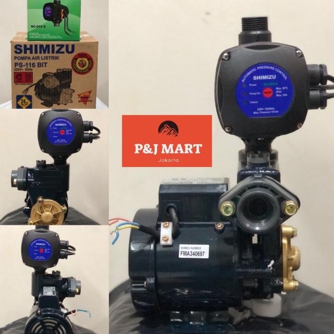 Pompa Booster / Dorong Shimizu Ps 116Bit + Apc Shimizu Sc-015E