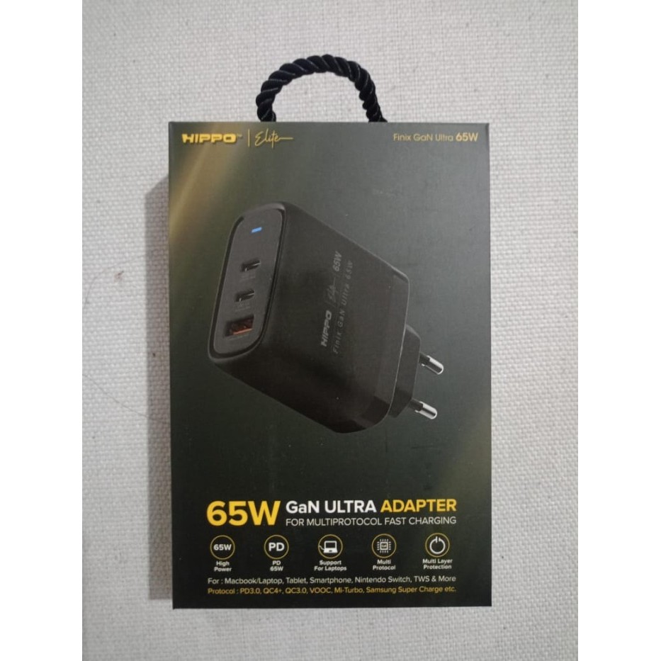 JUAL Hippo Elite Adapter Charger FINIX GAN ULTRA 65 Watt Power Deliv 3